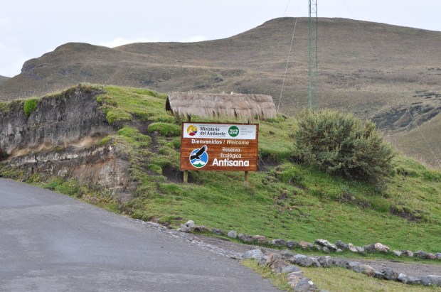 Entrance to Antisana Volcano Ecological Reserve