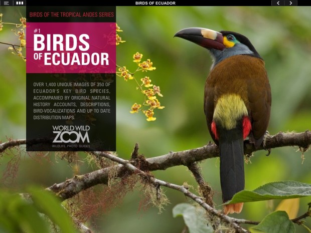 Birds of Ecuador iPad app