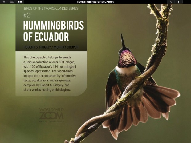 Hummingbirds of Ecuador iPad app
