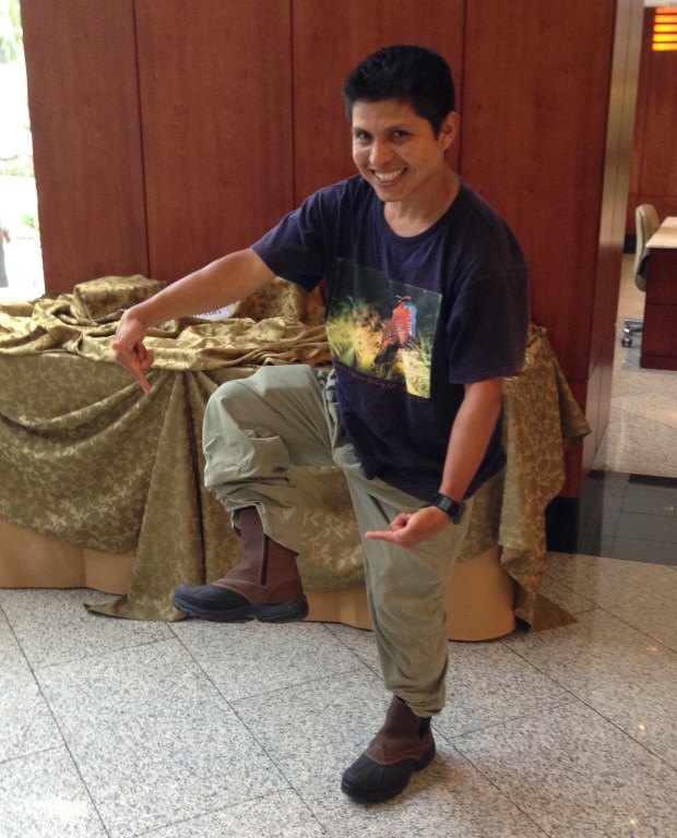 José and his LL Bean boots