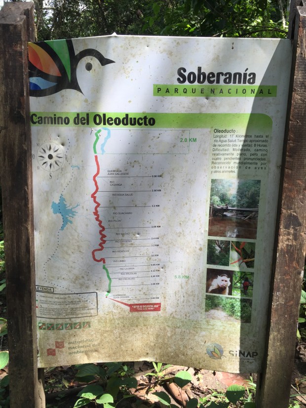 Soberania National Park Pipeline Road trail map
