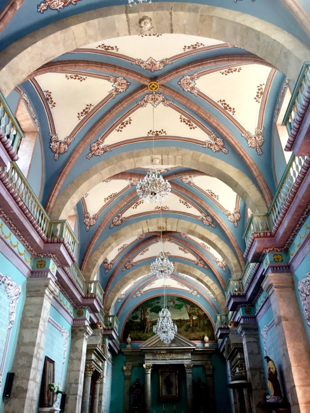 Church of Saint Sebastian Mexico interior